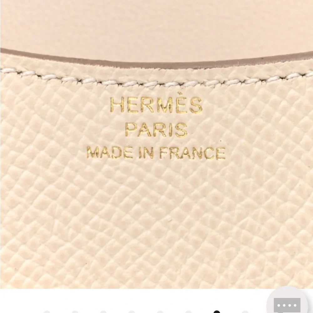 Hermès Epsom (CRAIE) Constance Cream&Gold crossbody/Clutch /Wallet